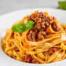 Tagliatelle con salsa boloñesa