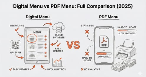 Digital Menu vs PDF Menu: Full Comparison (2025)