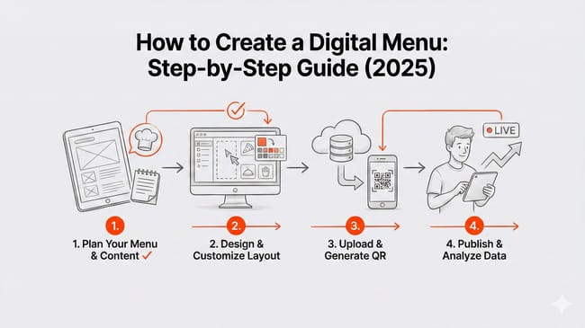 How to Create a Digital Menu Step-by-Step Guide (2025)